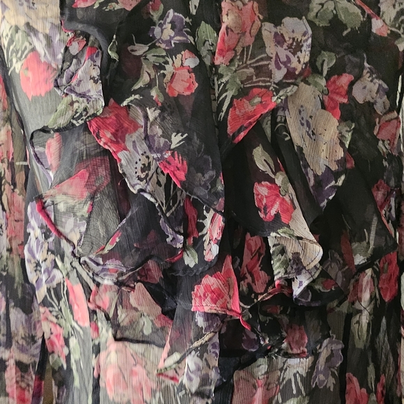 LAUREN Ralph Lauren Sheer Ruffled Blouse - Picture 3 of 10